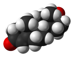 Testostérone molécule